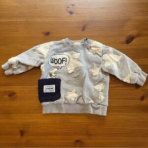 HUSHUSH Peanuts Snoopy Trainer Sweatshirt - Size 90 / 2T